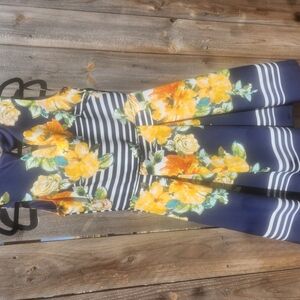 Floral and Striped Dress